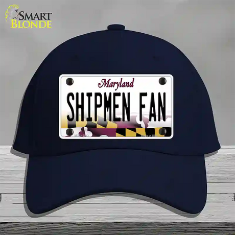 Shipmen Fan Novelty License Plate Hat Tag Cotton / Navy