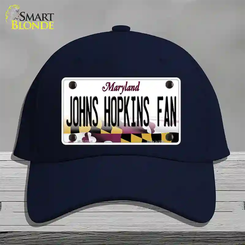 Johns Hopkins Fan Novelty License Plate Hat Cotton / Navy