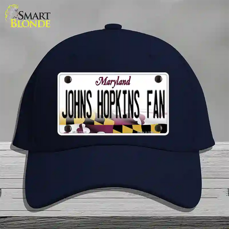 Johns Hopkins Fan Novelty License Plate Hat Cotton / Navy