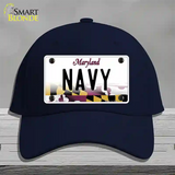 Navy Novelty License Plate Hat Cotton / Navy