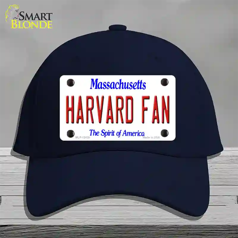 Harvard Fan Novelty License Plate Hat Cotton / Navy