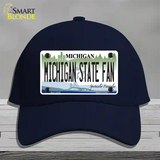 Michigan State Fan Novelty License Plate Hat Cotton / Navy