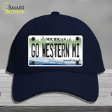 Go Western Michigan Novelty License Plate Hat Cotton / Navy