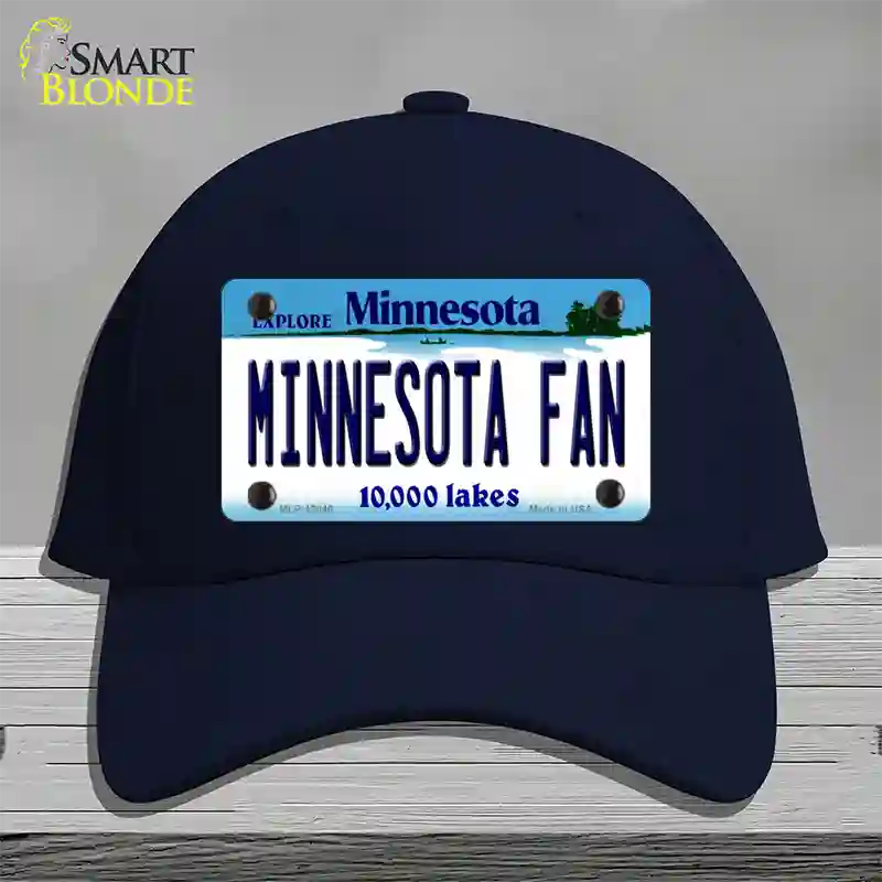 Minnesota Fan Novelty License Plate Hat Cotton / Navy