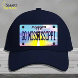 Go Mississippi Novelty License Plate Hat Cotton / Navy