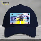 Mississippi Fan Novelty License Plate Hat Cotton / Navy