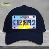 Go Mississippi State Novelty License Plate Hat Cotton / Navy