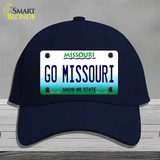 Go Missouri Novelty License Plate Hat Cotton / Navy