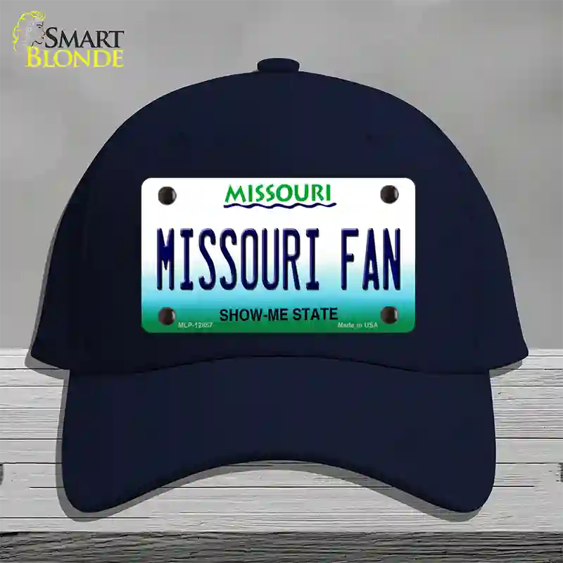 Missouri Fan Novelty License Plate Hat Cotton / Navy