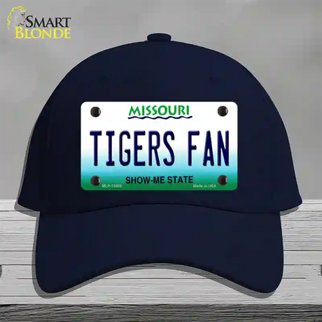 Tigers Fan Missouri Novelty License Plate Hat Cotton / Navy