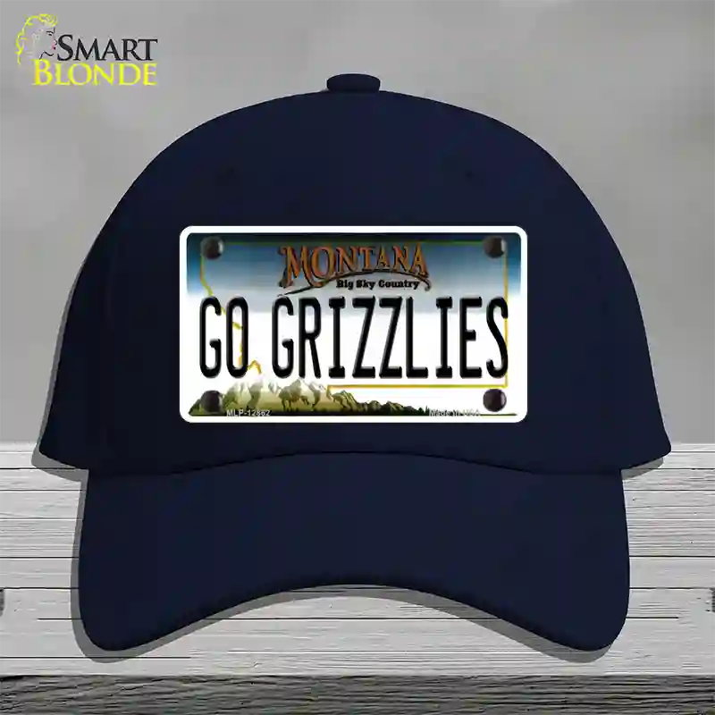 Go Grizzlies Novelty License Plate Hat Cotton / Navy