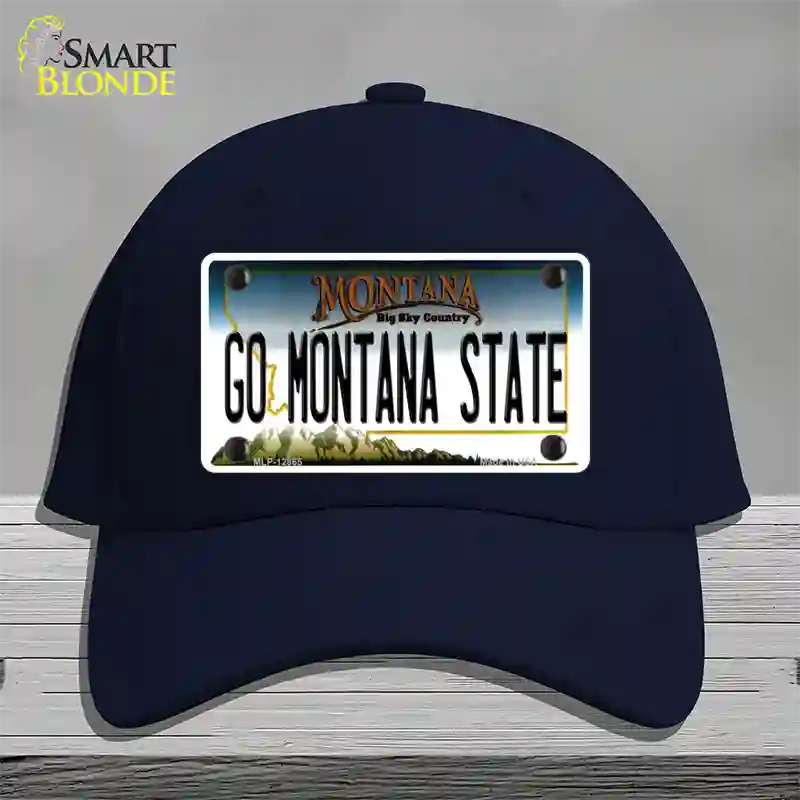 Go Montana State Novelty License Plate Hat Cotton / Navy