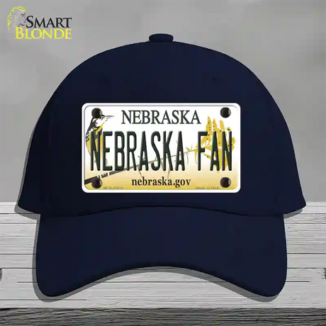 Nebraska Fan Novelty License Plate Hat Cotton / Navy