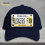 Huskers Fan Novelty License Plate Hat Cotton / Navy