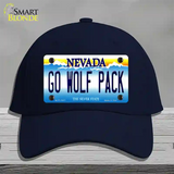 Go Wolf Pack Novelty License Plate Hat Cotton / Navy