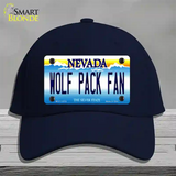 Wolf Pack Fan Novelty License Plate Hat Cotton / Navy