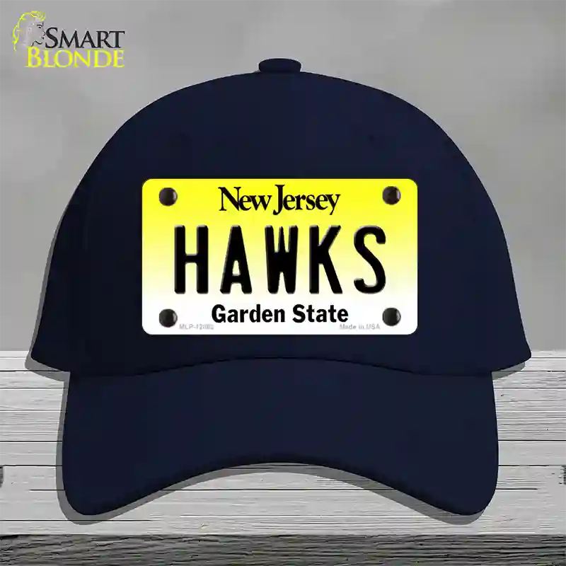 Hawks Novelty License Plate Hat Cotton / Navy