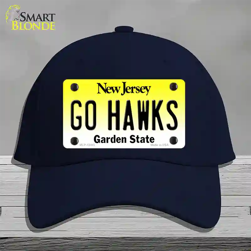 Go Hawks New Jersey Novelty License Plate Hat Cotton / Navy