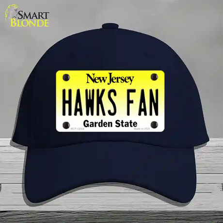 Hawks Fan New Jersey Novelty License Plate Hat Cotton / Navy