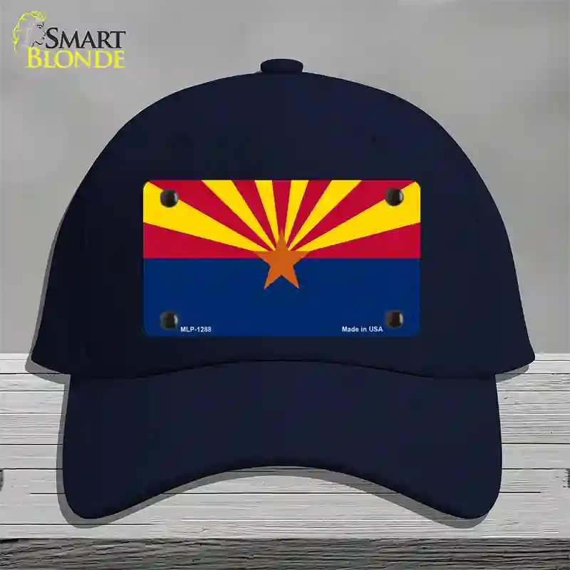 Arizona Small Star Novelty License Plate Hat Cotton / Navy