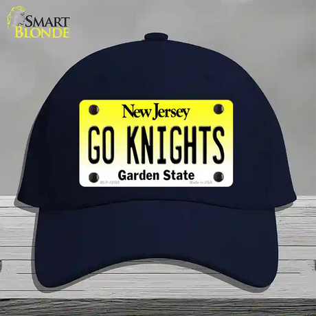 Go Knights New Jersey Novelty License Plate Hat Cotton / Navy