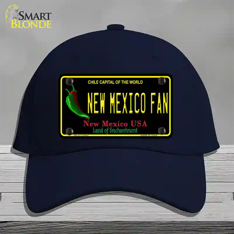 New Mexico Fan Novelty License Plate Hat Cotton / Navy