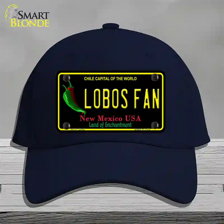 Lobos Fan Novelty License Plate Hat Cotton / Navy