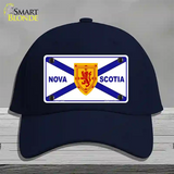 Nova Scotia Flag Novelty License Plate Hat Cotton / Navy