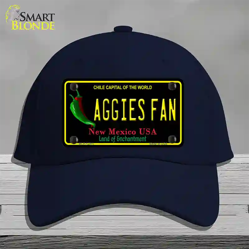 Aggies Fan Novelty License Plate Hat Cotton / Navy