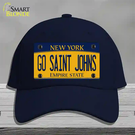 Go Saint Johns Novelty License Plate Hat Cotton / Navy