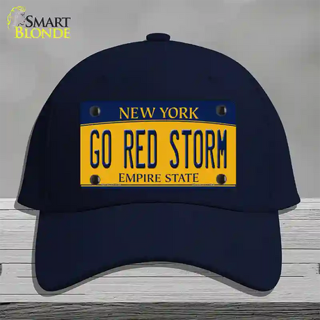 Go Red Storm Novelty License Plate Hat Cotton / Navy