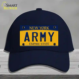 Army Novelty License Plate Hat Cotton / Navy