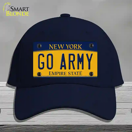 Go Army Novelty License Plate Hat Cotton / Navy