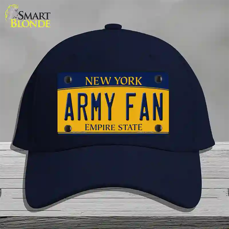 Army Fan Novelty License Plate Hat Cotton / Navy