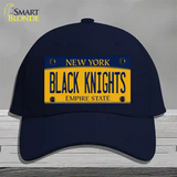 Black Knights Novelty License Plate Hat Cotton / Navy