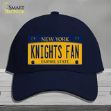 Black Knights Fan Novelty License Plate Hat Cotton / Navy