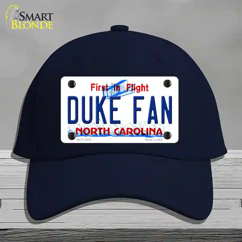 Duke Fan Novelty License Plate Hat Cotton / Navy