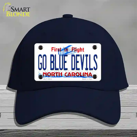 Go Blue Devils Novelty License Plate Hat Cotton / Navy