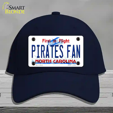 Pirates Fan North Carolina Novelty License Plate Hat Cotton / Navy