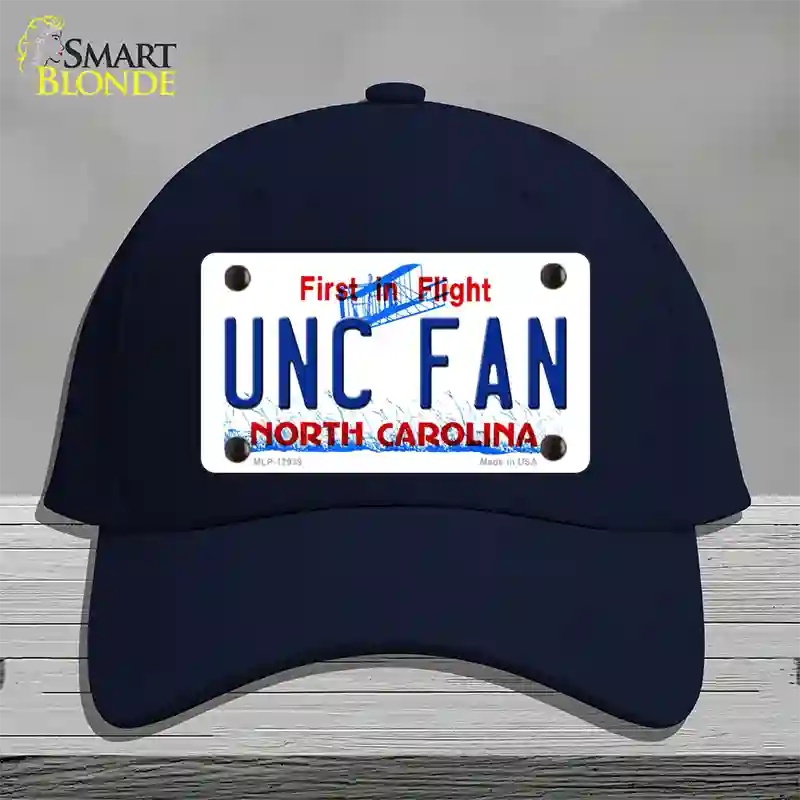 Univ North Carolina Fan Novelty License Plate Hat Cotton / Navy