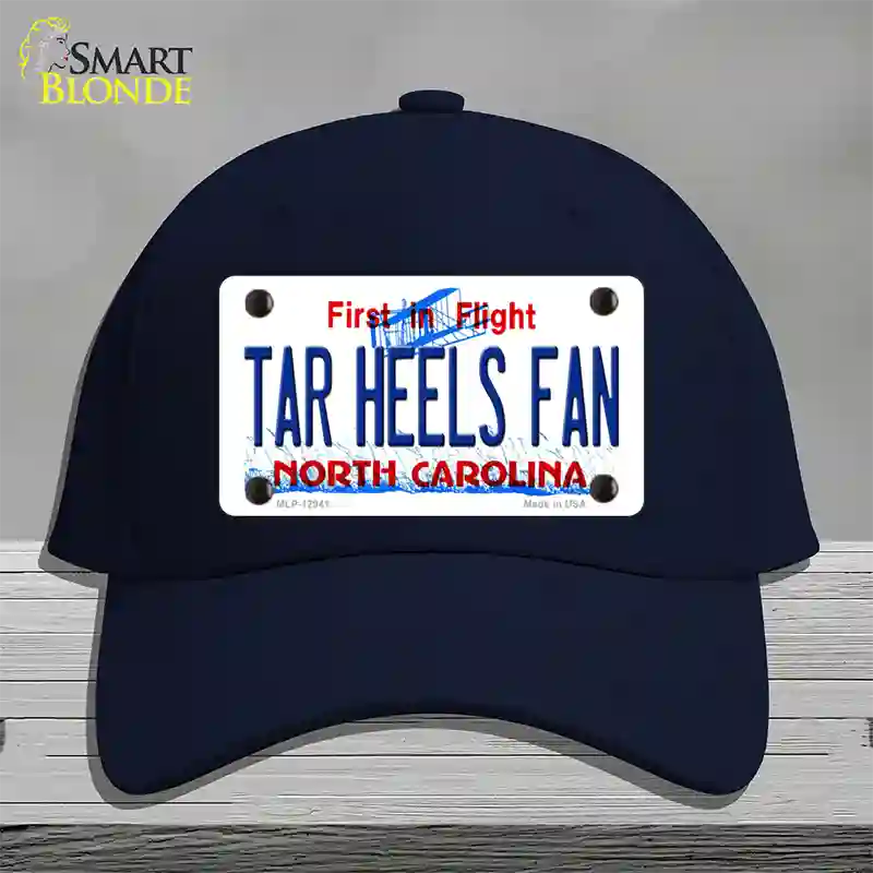 Tar Heels Fan Novelty License Plate Hat Cotton / Navy