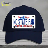 North Carolina State Fan Novelty License Plate Hat Cotton / Navy