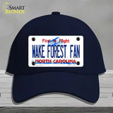 Wake Forest Fan Novelty License Plate Hat Cotton / Navy