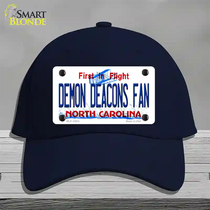 Demon Deacons Fan Novelty License Plate Hat Cotton / Navy