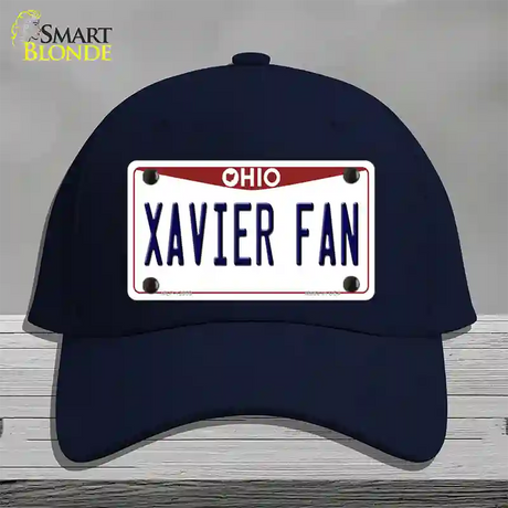 Xavier Fan Novelty License Plate Hat Cotton / Navy