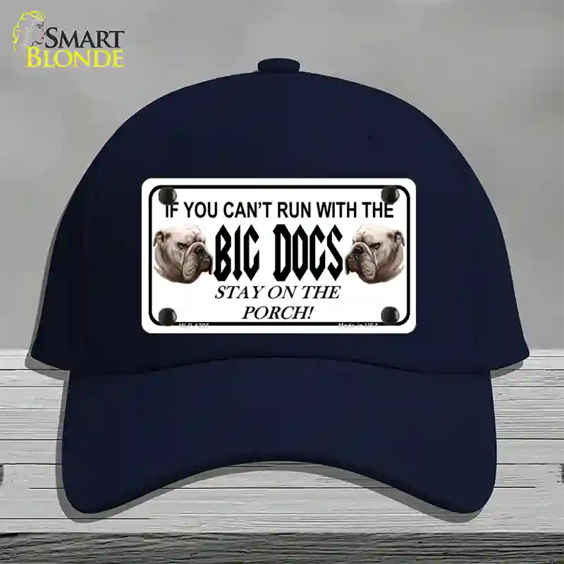 Run With The Big Dogs Novelty License Plate Hat Cotton / Navy