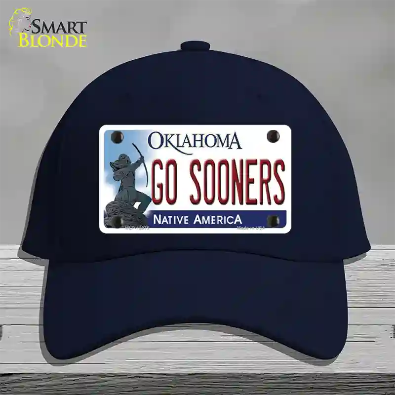 Go Sooners Novelty License Plate Hat Cotton / Navy