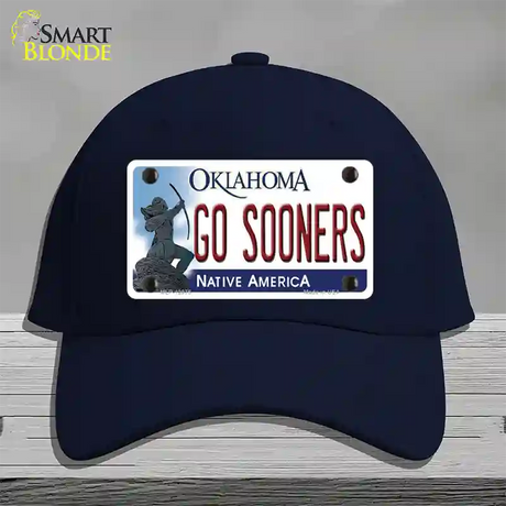 Go Sooners Novelty License Plate Hat Cotton / Navy