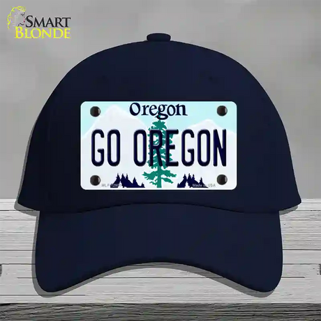 Go Oregon Novelty License Plate Hat Cotton / Navy