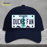 Ducks Fan Novelty License Plate Hat Cotton / Navy